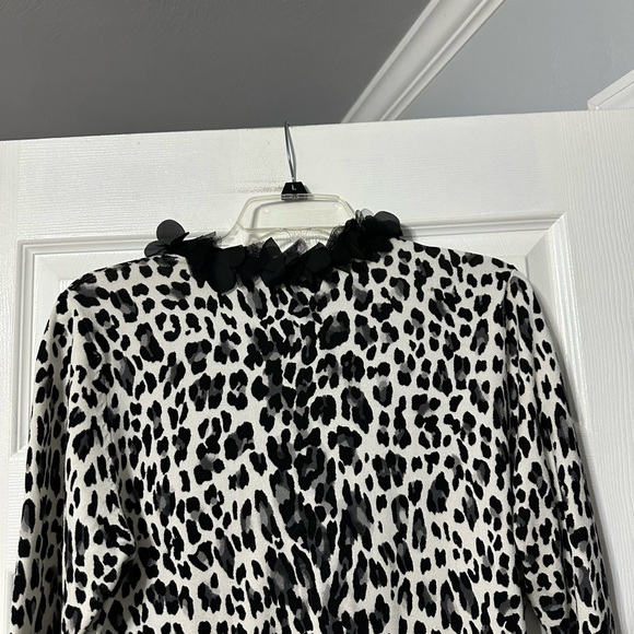 White House Black Market Animal Print Button Front Cardigan Sweater - Picture 11 of 16